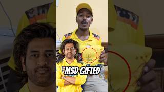 MS Dhoni ने Apne Crazy Fan Gaurav Kumar को Autograph वाली CSK Jersey GIFT दी हैं shorts [upl. by Atsirc375]