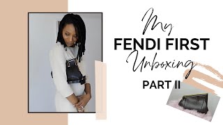 FENDI FIRST Unboxing Part II  My First Fendi Handbags [upl. by Aiza]