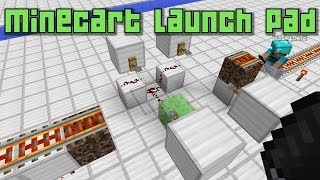 Minecraft 18  Minecart Launch Pad with Slime Blocks [upl. by Carlotta971]