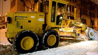 DETAILED SNOW REMOVAL OPERATION IN MONTREAL CANADA [upl. by Esaj]