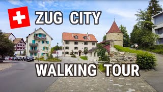 Zug Switzerland City Walking Tour Walking Switzerland 4k 60fps Binaural [upl. by Viglione]