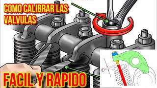 como calibrar válvulas de motor de manera correcta FACIL Y RAPIDO motor 4 cilindros [upl. by Bock]