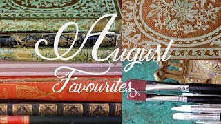 AUGUST FAVOURITES 2018  Paperblanks notebooks books and brushes  Merveilles en Papier [upl. by Kondon]