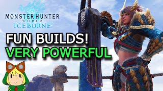 5 FUN and STRONG Builds in Monster Hunter World 2023 [upl. by Kathe572]