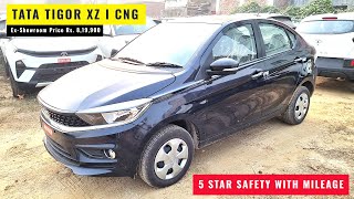 Tata Tigor CNG XZ Walkaround Review Interior Features Price  Tigor CNG 2024 [upl. by Midge901]