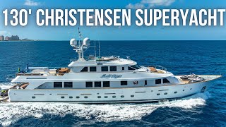 Touring a 7250000 TriDeck SuperYacht  130 Christensen Super Yacht Tour [upl. by Meihar]