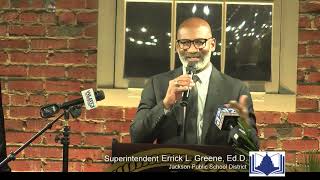 Superintendent Dr Errick L Greene Address at State of the City event 1024 [upl. by Rodman]