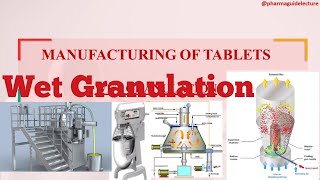 Manufacturing of Tablets by wet Granulation method [upl. by Dichy]