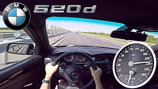 2005 BMW E60 520D POV TOP SPEED ACCELERATION Test Drive 🚘 [upl. by Kohl]