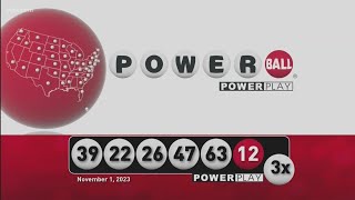 Powerball November 1 2023 [upl. by Lrad]