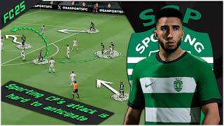 Rúben Amorims Sporting CP Tactics Replicated  EA FC 25 [upl. by Neellok657]