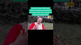 Justina Syokau Mniombee nipate Bwana ananipeka Dubai New York [upl. by Arrej24]