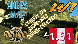 UPDATE SERVER CONVOY ANDES MAP ETS2 152  128 JUGADORES SIEMPRE ACTIVO 247 FACIL Y SENCILLO [upl. by Jutta]