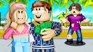 Gold Digger Dumps Broke Boyfriend He Became Rich A Roblox Movie [upl. by Mastic]