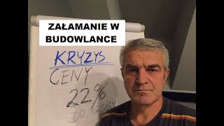 Kryzys w budowlance Kiedy nastąpi załamanie [upl. by Seraphine326]