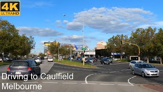 Driving Southbank to Caulfield  Melbourne Australia  4K UHD [upl. by Supat]