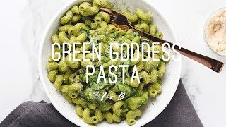 Green Goddess Pasta  vegan  glutenfree recipe [upl. by Ellyn684]