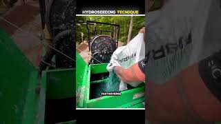 Hydroseeding Technique 😱 fact facts virtualreality viral experiment factive vr trending [upl. by Ecarg199]