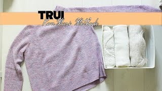 Trui vouwen TUTORIAL  Marie Kondo  KonMari methode [upl. by Tengdin480]