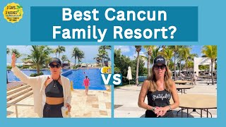 Best Family All Inclusive Resorts in Cancun  A Comparison  Hyatt Ziva Cancun vs Grand Moon Palace [upl. by Jannelle690]