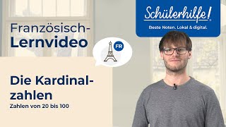 Französisch – die Zahlen von 20 bis 100 🎓 Schülerhilfe Lernvideo Französisch [upl. by Ayotahc951]