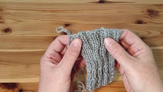 Stricktutorial Elastisch Abketten bei Rippenmustern [upl. by Otcefrep]