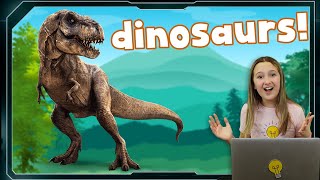 Dinosaurs for Kids 🦖💡 Learn About Dinosaurs for Toddlers and Kids  TRex and Velociraptors [upl. by Oemor]