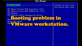 How to fix booting problem in VMware workstation [upl. by Benedic]