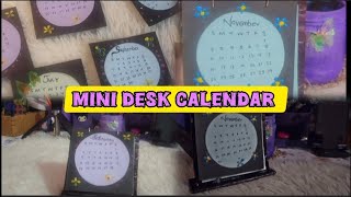 Mini desk calendar  Miniature calendar 2025 calendar diy desksetup miniature youtube mini [upl. by Esirec]