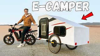 I built a camper for my BIKE [upl. by Hylan924]