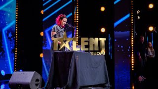 Susanna Wikholm Lasinsoittaja  Talent Suomi  3 jakso  MTV3 [upl. by Hobbie]