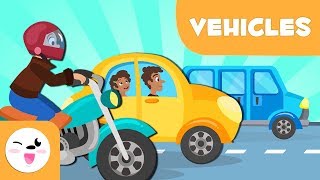 Land Transport vehicles for kids  Vocabulary [upl. by Maison208]