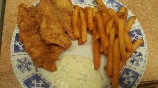 Pan Fried Tilapia Whomemade tartar sauce [upl. by Enyedy98]