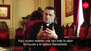 El Patriarca de la Iglesia Maronita da las gracias a AIN  Ayuda a la Iglesia Necesitada [upl. by Hoagland]