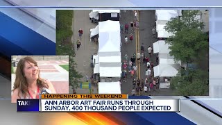 Ann Arbor Art Fair runs through Sunday 400K people expected [upl. by Yurik]