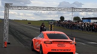 1300hp Audi  Dutter Racing  quatermile drag race  airport dobersberg  rollin402 230923 [upl. by Siro]