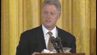 President Clintons at a Religious Leaders Breakfast 1998 [upl. by Elyac]