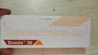 Dronis Tablet Uses amp Side Effects  Drospirenone And Ethinylestradiol Tablet All Detail [upl. by Eibocaj]