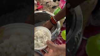 Sheetal didi खिला रही हैं overloaded राजमा चावल trending food viralshorts shorts [upl. by Eberta]