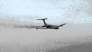 HD  Vickers VC10 RAF  Royal Air Force take off at Guarulhos GRU SBGR [upl. by Waine]