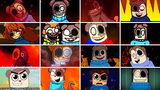 FNF TRIFLETHUMB MULTIVERSE Part 1 All Animations [upl. by Refynnej869]