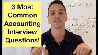 3 most frequently asked accounting interview questions [upl. by Ahsinac]