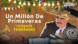 Vicente Fernández  Un Millón De Primaveras Letra Oficial [upl. by Lyndsie]