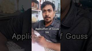 Application of Gauss Law in 3 easy steps Exam Mei 100 guarantee By physics jeetu trendingshorts [upl. by Alius]