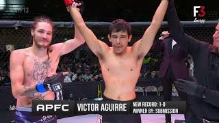 EMPHATIC PRO DEBUT VICTOR AGUIRRE VS CODY SCHIEVE  APFC13 FULLFIGHT MMA [upl. by Ylloh]