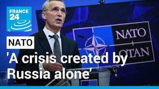 Jens Stoltenberg NATO Secretary General This is a crisis created by Russia alone • FRANCE 24 [upl. by Yankee]