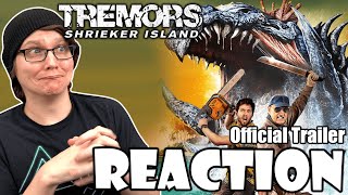 TREMORS SHRIEKER ISLAND  Official Trailer Reaction Tremors 7 [upl. by Wernher810]