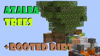 Automatic AZALEA TREE and ROOTED DIRT Generator  Tutorial  Minecraft [upl. by Eahsat781]