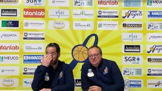 Dulca Santarcangelo corsara su Real Basket Club Pesaro il commento di coach Serra [upl. by Rockwood]