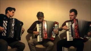 Coldplay  Viva La Vida Crazy Accordion Trio Cover [upl. by Esyahc821]